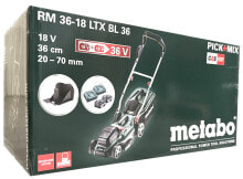 Metabo RM 36-18 LTX BL 36 18V Akku-Rasenmäher 2x 5,2Ah Akkus 601716650