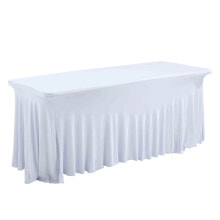 Klapptisch und weiße Tischdecke Rekkem