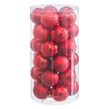 Christmas Baubles Red Plastic Ø 6 cm (30 Units)