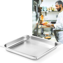 Посуда и емкости для хранения продуктов GN container 2/3 stainless steel Profi Line height 20mm - Hendi 801352