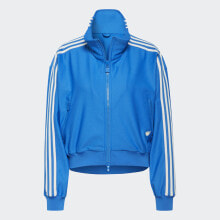 adidas women Blue Version Loose Beckenbauer Track Top