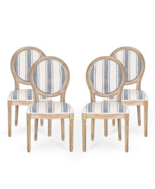 Noble House phinnaeus French Country Dining Chairs Set, 4 Piece