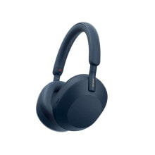 Купить наушники и гарнитуры Sony: Синие Bluetooth наушники с микрофоном Sony WH1000XM5S.CE7