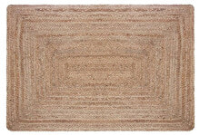 Teppich gewebt Beige 60 x 90 cm