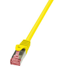 Кабели и разъемы для аудио- и видеотехники LogiLink 1m Cat.6 S/FTP сетевой кабель Cat6 S/FTP (S-STP) Желтый CQ2037S