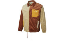 PUMA Cord Coach Jackets Men Coffee