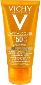 BB getöntes mattierendes Sonnenschutzfluid für das Gesicht SPF 50 - Vichy Capital Soleil BB Tinted Dry Touch Face Fluid SPF 50