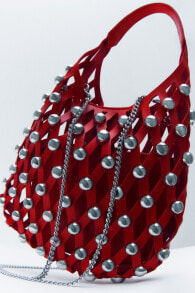 Mini bucket bag with studs