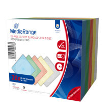 MediaRange BOX37 чехлы для оптических дисков Тонкий чехол 1 диск (ов) Разноцветный