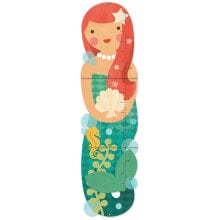 PETIT COLLAGE Little Miss Mermaid Folding Growth Chart