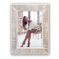 Zep Levico - Wood - Natural - White - Single picture frame - Table - Wall - 13 x 18 cm - Rectangular