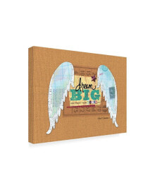 Trademark Global holli Conger Dream Big Angel Wings Canvas Art - 15.5