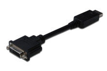 ASSMANN Electronic AK-340409-001-S кабельный разъем/переходник DisplayPort DVI-I Черный