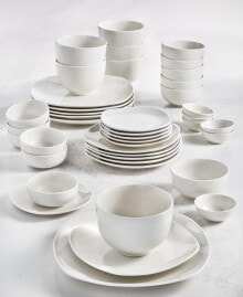 Tabletops Unlimited inspiration by Denmark Soft Square 42 Pc. Dinnerware Set, Service for 6