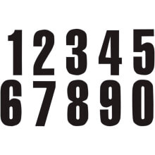 BLACKBIRD RACING #4 13x7 cm Number Stickers