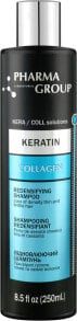 Haarshampoo mit Keratin und Kollagen - Pharma Group Laboratories Keratin + Collagen Redensifying Shampoo