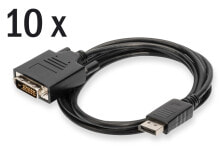 ASSMANN Electronic AK-990900-020-S видео кабель адаптер 2 m DisplayPort DVI Черный