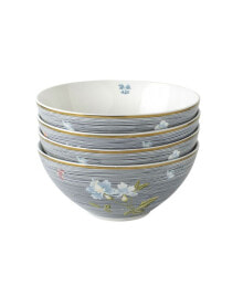 Heritage Collectables Midnight Pinstripe Bowls in Gift Box, Set of 4