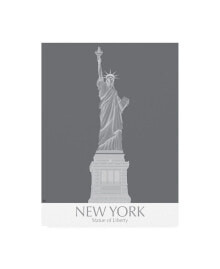 Trademark Global fab Funky New York Statue of Liberty Monochrome Canvas Art - 36.5