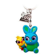 Souvenir key rings and housekeepers for gamers dISNEY Toy Story 4 Ducky &amp; Bunny Egg Attack Key Ring