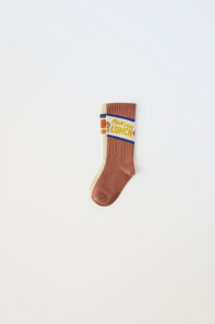 2-pack of long food print socks