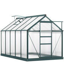 Outsunny outdoor Backyard Plant Greenhouse/Hot House w/ Rooftop Vent & Walls
