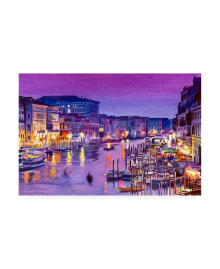 Trademark Global david Lloyd Glover Romantic Venice Night Canvas Art - 15