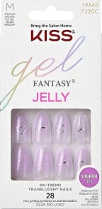 Künstliche Nägel Größe M 28 St. - Kiss Gel Fantasy Jelly