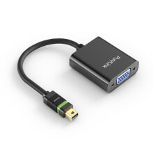 PureLink ULS250 видео кабель адаптер 0,1 m Mini DisplayPort VGA (D-Sub) Черный