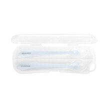 KIKKABOO Silicone With Case 2 Units Spoon