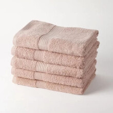 TODAY Essential Set mit 5 Badelaken, 70 x 130 cm, 100 % Baumwolle, rosa Farbe