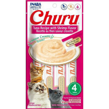 Snack for Cats Inaba Churu 4 x 14 g Prawns Tuna