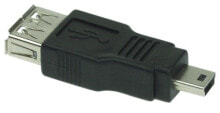 InLine USB 2.0 AF/mini-5pM USB 2.0-A F mini-5p USB 2.0 M Черный 33500B