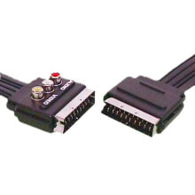 EUROCONNEX 3RCA Scart To RCA Cable 1.5 m