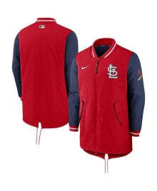 Nike men's Red St. Louis Cardinals Dugout Performance Full-Zip Jacket