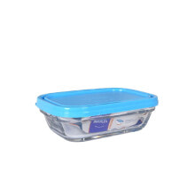 Rectangular Lunchbox with Lid Duralex Freshbox Blue 400 ml