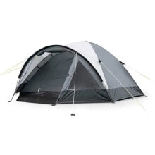 Campingzelt mit Bgen 4 Pltze KAMPA Brighton 4 Grau und Schwarz