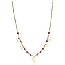 Ювелирные колье Gold-plated steel necklace with Haiti SHT01 stars