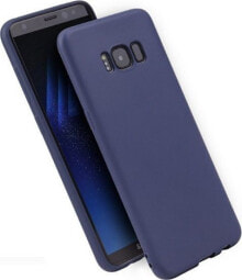 чехол силиконовый синий Samsung M51