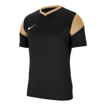 Мужские спортивные футболки Мужская спортивная футболка черная с логотипом Nike Drifit Park Derby Iii