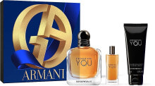 Giorgio Armani Emporio Armani Stronger With You - Duftset (Eau de Toilette /100 ml + Eau de Toilette /15 ml + Duschgel /75 ml)