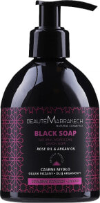 Купить туалетное и жидкое мыло Beaute Marrakech: Schwarze Seife mit Rosen- und Arganöl