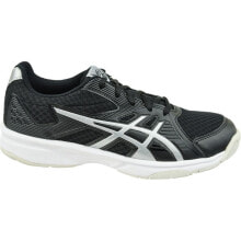 Мужские кроссовки спортивные для бега черные текстильные низкие  с полосками Asics Upcourt 3 M 1071A019-005 shoes