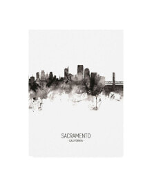 Trademark Global michael Tompsett Sacramento California Skyline Portrait II Canvas Art - 36.5