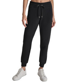 DKNY Women's Embroidered Logo Cuff Jogger Pants купить в интернет-магазине