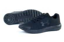 Мужская спортивная обувь для бега Мужские кроссовки спортивные для бега черные текстильные низкие Under Armour 3022616-401