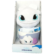 DREAMWORKS Light Fury How To Train Your Dragon Cup And Teddy 18 cm