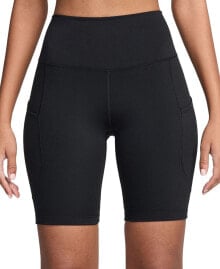 Nike women's One High-Waisted Side-Pocket Bike Shorts