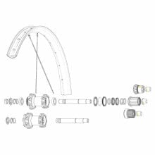 MAVIC Kit 14 Rear Drive Side eDeemax 27.5´´ Spokes