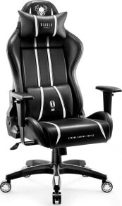 Комфортное компьютерное кресло для геймеров Diablo Chairs X-ONE 2.0 KING Черно-белое купить онлайн